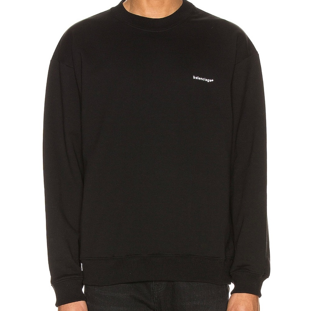Balenciaga small logo crewneck sweatshirt